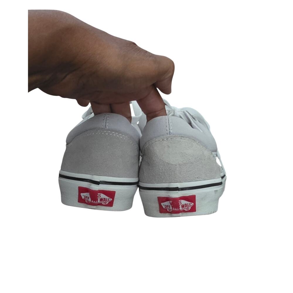 Vans Old Skool Low Top Sneakers Unisex 7 M 8.5 W Light Grey Suede Canvas - Picture 5 of 12